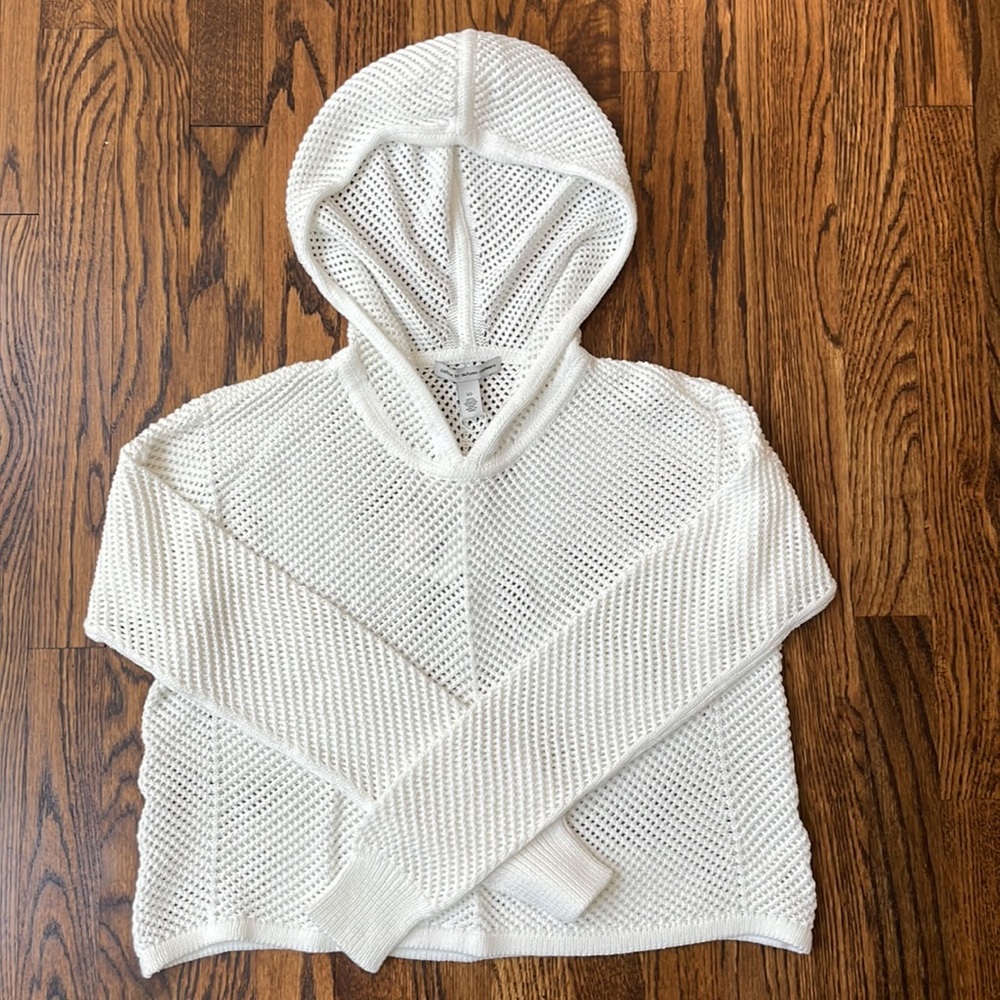 Autumn Cashmere Cotton Mesh Hoodie